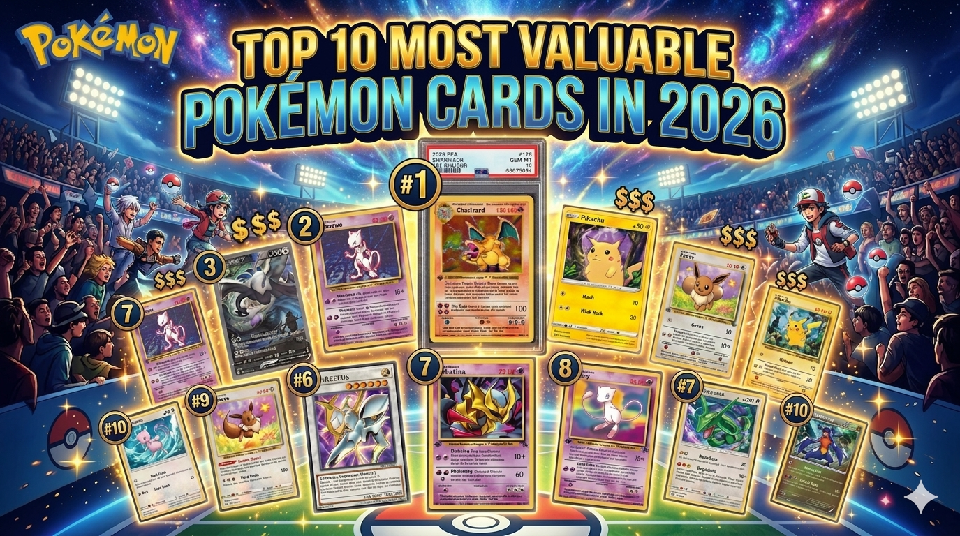 Top 10 Most Valuable Pokemon Cards 2026 - Complete Investment and Collector Guide