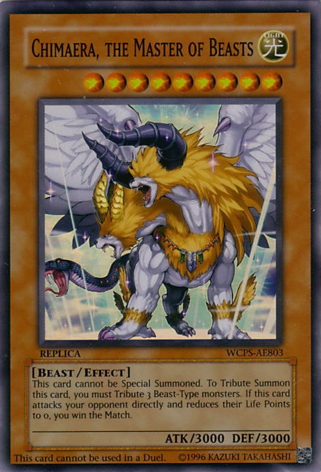 Chimaera, the Master of Beasts WCPS-EN701 World Championship Prize Card - Worth $1,500 to $2,500